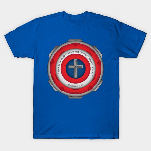 Captain Shield of Faith T-Shirt by krisk9k